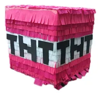 Comprar Piñata Party Time Minecraft Creeper Fuego Steve Tnt Rojo Tnt Minecraft Tnt Grande