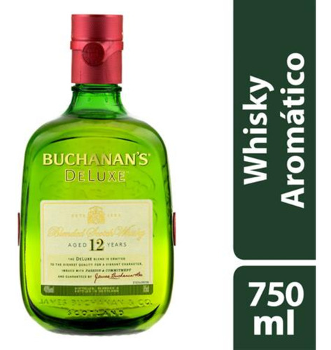 Buchanans Deluxe Blended 12 Anos 750ml - Cx Com 12 Unidades