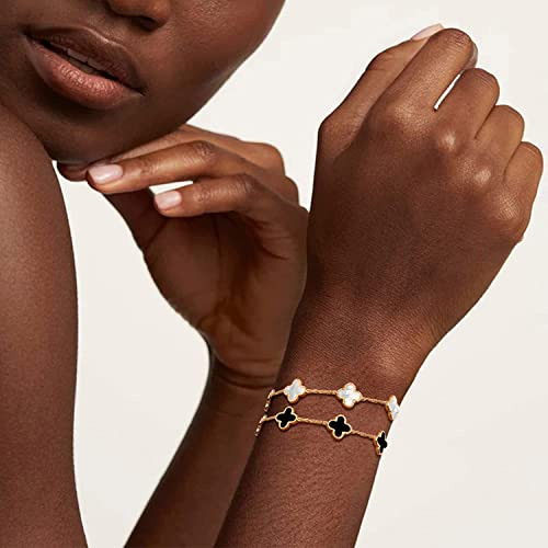Pulsera Van Cleef Con Trébol De Cuatro Hojas Para Mujer, Tré