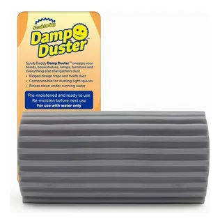 Esponja Scrub Daddy Damp Duster de polyester gris