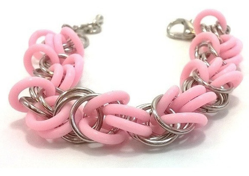 Imagen 5 de 10 de Pulsera Tejido Medieval 7 Colores Regulable Níquel Silicona
