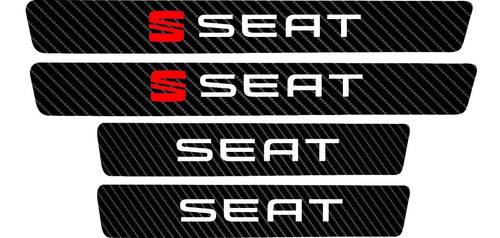 Sticker Vinil Estribos Automóvil Carbono 5d  Seat