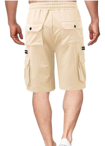 Bermudas Para Hombre, Pantalones Cortos Gris, Large