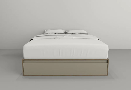Imagen 4 de 7 de Cama Box Sommier Con Cajonera 200x160 Nevado/gris 6443