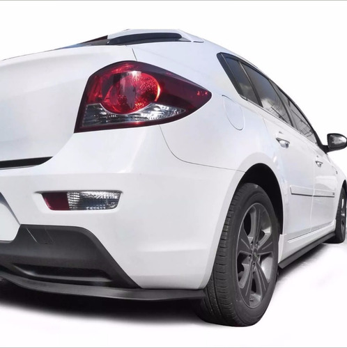 Saia Spoiler De Borracha Esportivo Tuning Samurai Preto