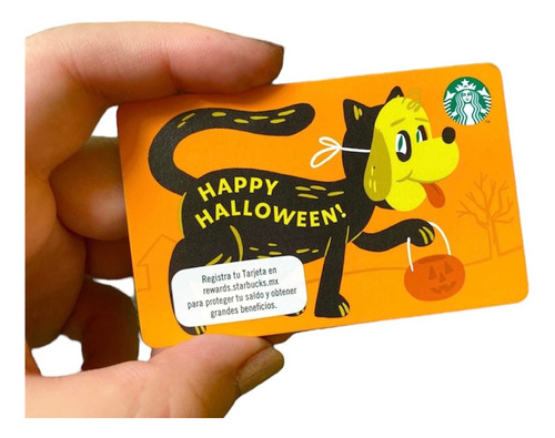 Tarjeta Colección Starbucks Card Edición Halloween Gato