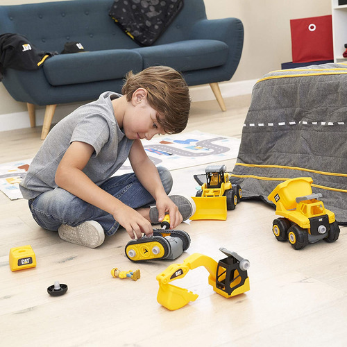 Vehículos Sin Control Remoto De Excavadora Junior Amarillo