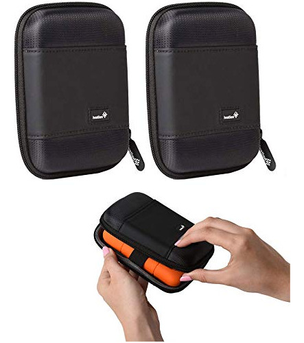 Ivation Paquete De 2 Fundas Compactas Portátiles Para Disc.