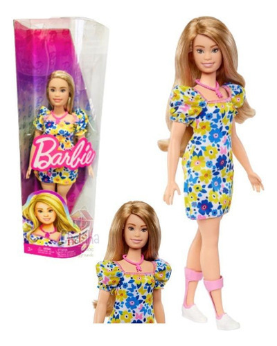 Boneca Barbie Loira Com Síndrome De Down Mattel