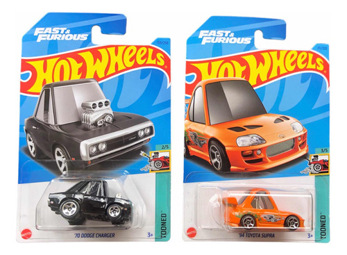 Toyota Supra + Dodge Charger Rápidos Y Furiosos X2 Hotwheels