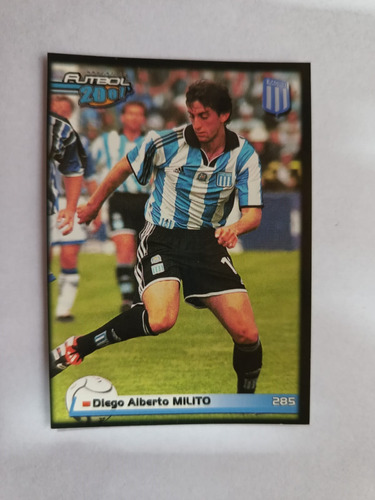 1 Figurita Rookie 2001 Diego Milito Racing 