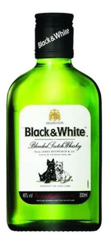 Whisky Black & White Petaca 20ml Pack X3 Unidades Suchina Sa
