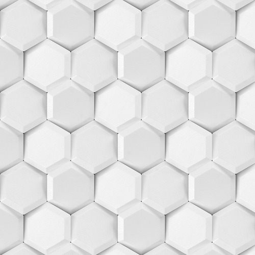 Papel De Parede 3d Hexágono Formas Hexagonal Adesivo Lavável