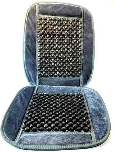 Respaldo Cubre Asiento Bolita Tela Gris Antitranspirante G10