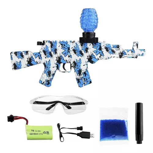 Arminha Bolinha Gel Automática Arma Brinquedo Rifle Elétrico