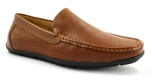 Zapatos Mocasines Hombre Casuales Café Piel Sintetica I90304 | Envío gratis