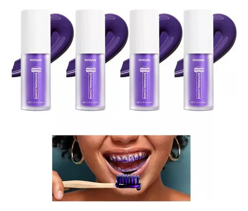 4 Pasta De Dientes Blanqueadora Besmile Soothing V34 Restora