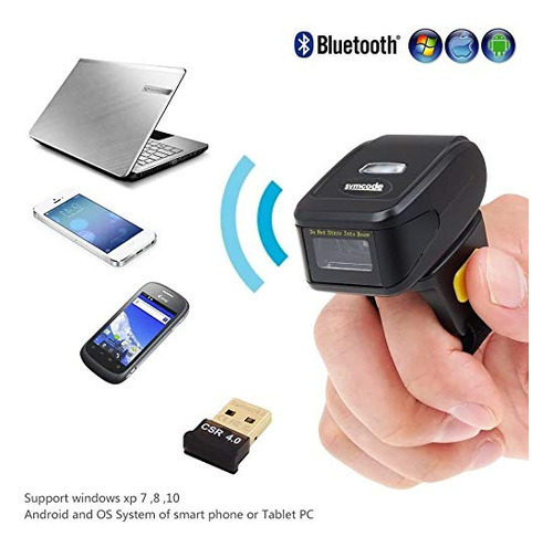 Escáner De Código De Barras Inalámbrico Bluetooth, Symcode