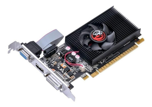 Imagem 3 de 3 de Placa de vídeo Nvidia Pcyes GeForce 700 Series GT 710 PA710GT6402D3LP 2GB