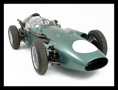 Aston Martin Dbr4 F1 1959 Cuadro Enmarcado 45x30cm