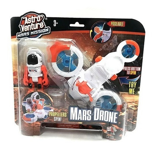 Astro Venture Figura Espacial Misión A Marte Drone Wabro