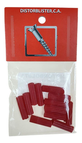 Ramplug Rojo Plástico 7/32 Bolsa 12 Unidades Anclaje Tarugo