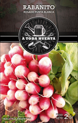 Imagen 1 de 4 de Semillas Rabanito X Sobre Huerta En Casa