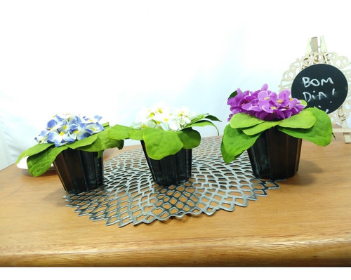 Kit 3 Violetas - Arranjos Decorativos Sala Artificiais Flore | Parcelamento  sem juros
