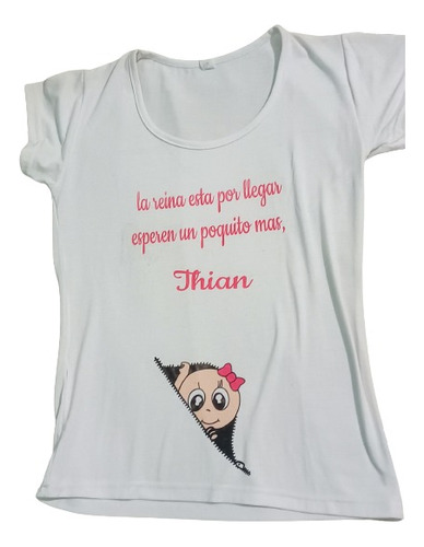 Remera Sublimada Para Embarazadas - Diseños Discontinuos 