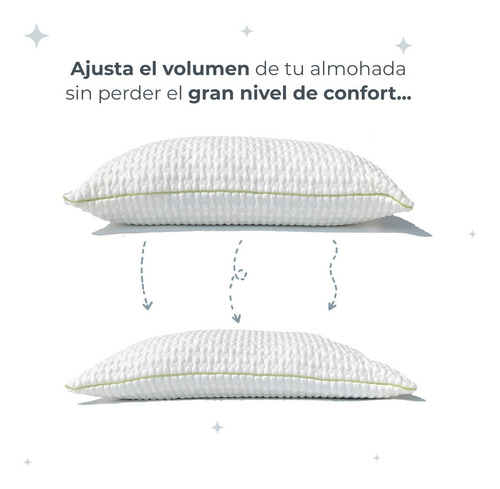 Pack X 2 Almohada Dreamor Twosides Fibra Memory Foam Suave