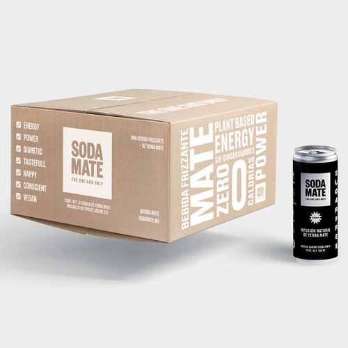 Soda Mate Sugar Free Lata 355ml 24 Pack Bebida Energética
