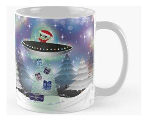 Taza Papá Noel Extraterrestre Calidad Premium