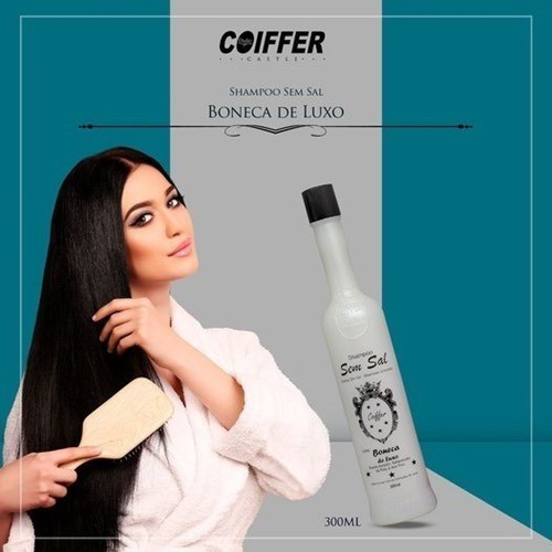 Imagem 2 de 5 de Shampoo Coiffer Boneca De Luxo Sem Sal Coiffer 300ml