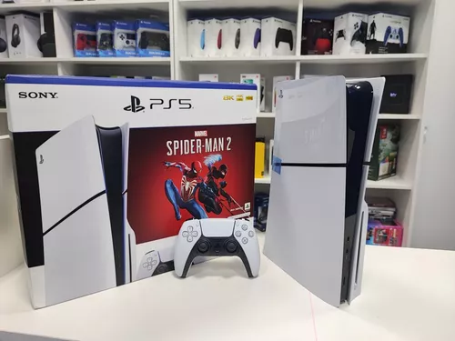 Sony PlayStation 5 825GB SSD Mídia Física (CFI-2015A) + Jogo Marvel  SpiderMan 2 - NF +