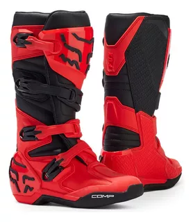 Botas Fox Comp De Niño Rojo/ Negro Motocross Enduro