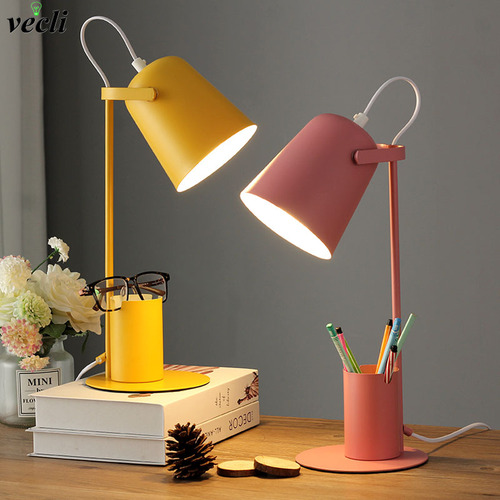 Lámpara Led Con Portalápices Para Lectura Nocturna