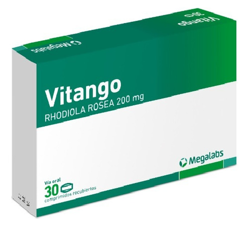 Rhodiola Rosea 200 Mg Vitango Energia Animo 30 Comprimidos