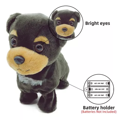 YH YUHUNG Perro de juguete para caminar y ladrar con correa de control  remoto para cachorros, mascotas electrónicas, juguetes interactivos para  niños