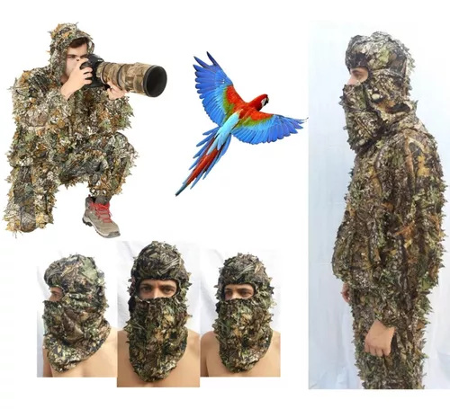 Roupa Camuflada 3D Ghillie caça Sniper