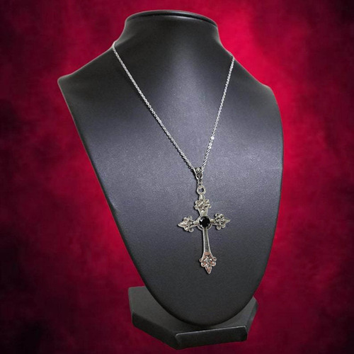 (r) Collar De Estilo Gótico Con Forma De Cruz Grande, Unisex