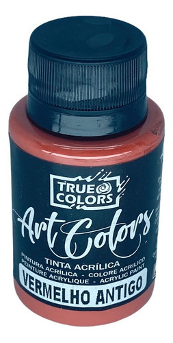 Tinta Acrilica Artcolors Artesanato True Colors 60ml - Cores Cor Vermelho Antigo