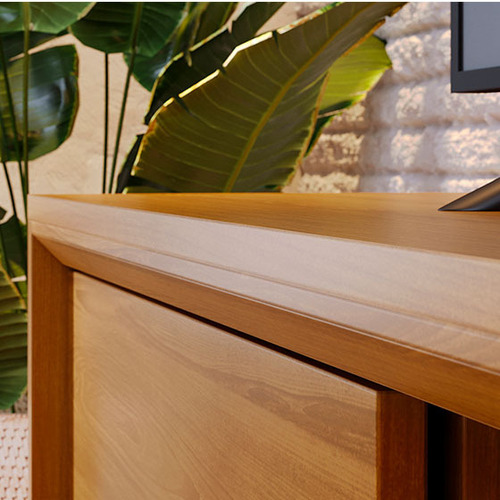 Mueble Tv Hasta 70 Atlas De Mdp Diseño Moderno Biselado Cumarú