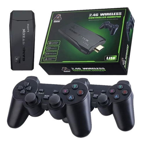 Pen Drive retro de consola de juegos antigua 4K con 2 controladores inalámbricos