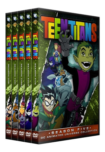 Teen Titans La Serie Animada En Dvd 5 Temporadas Latino