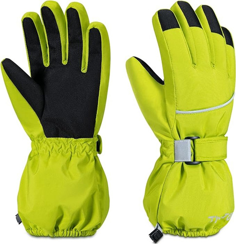 Guantes Reflectivos Impermeables Moto Con Velcro Ajustable