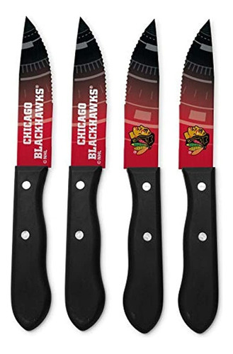 Sports Vault Nhl Chicago Blackhawks Steak Knive Set , 9.75