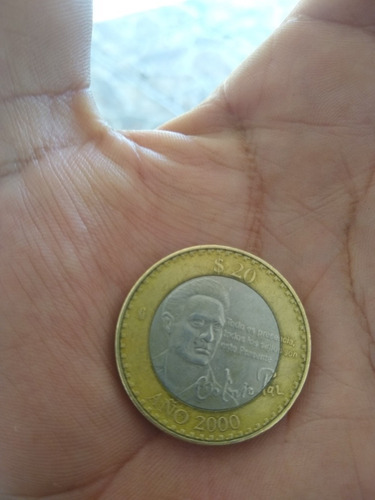 Moneda 20 Pesos Octavio Paz Año 2000