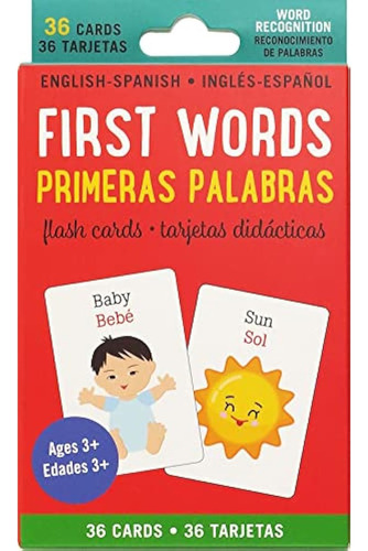 Bilingual Flash Cards - First Words (english And