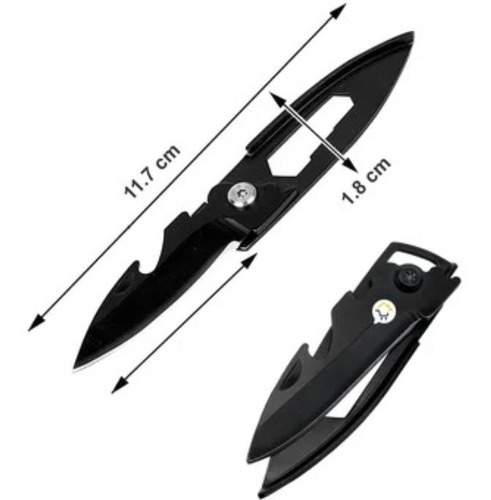 Imagen 2 de 7 de Navaja Destapador Llavero Pocket Mini Multiherramienta
