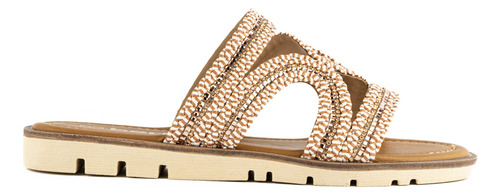 Sandalia Tiras Flat Casual Boho Para Mujer Walki Clara